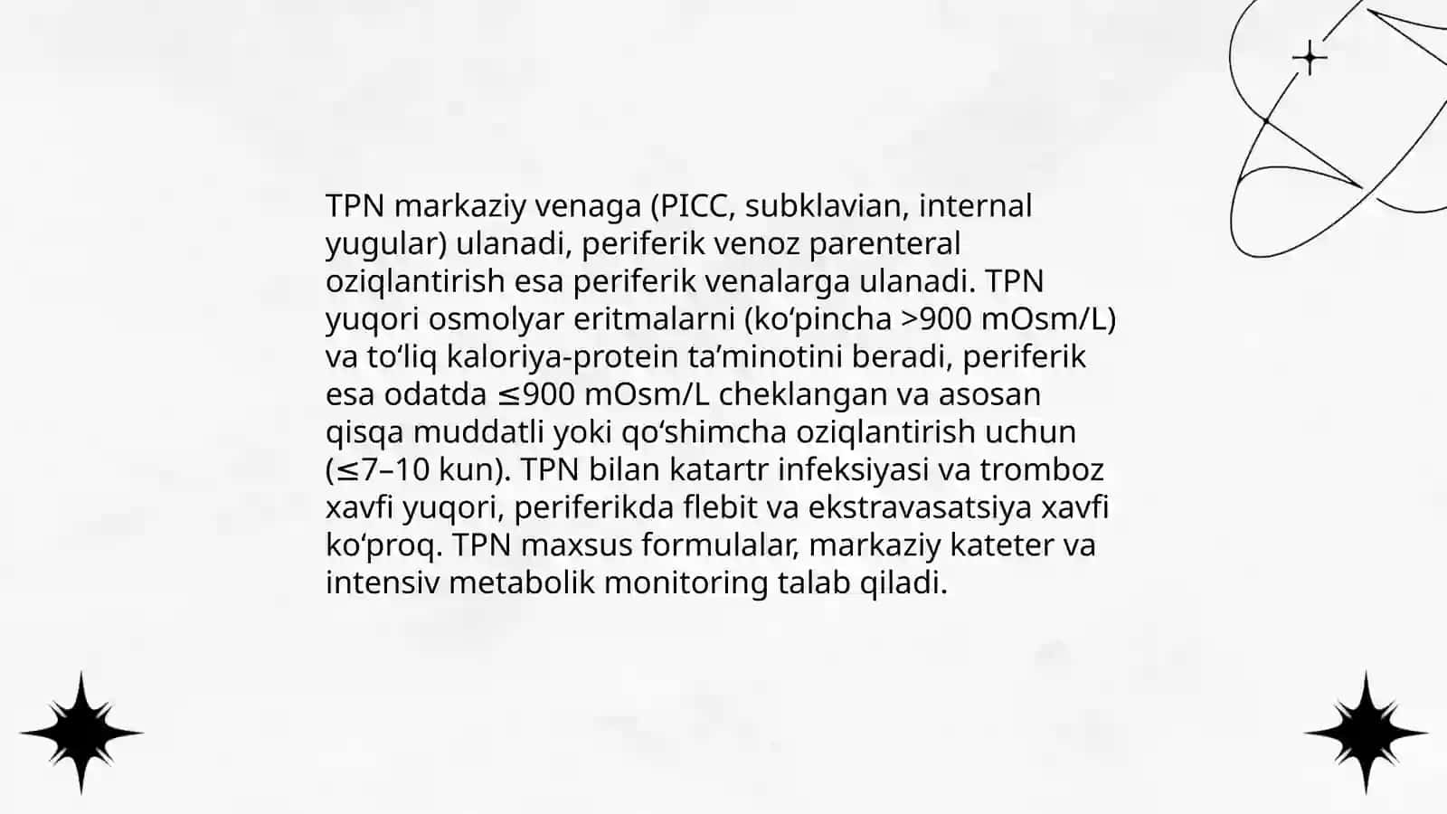 Xirurgiyada bemorlarni parenteral oziqlantirish 4