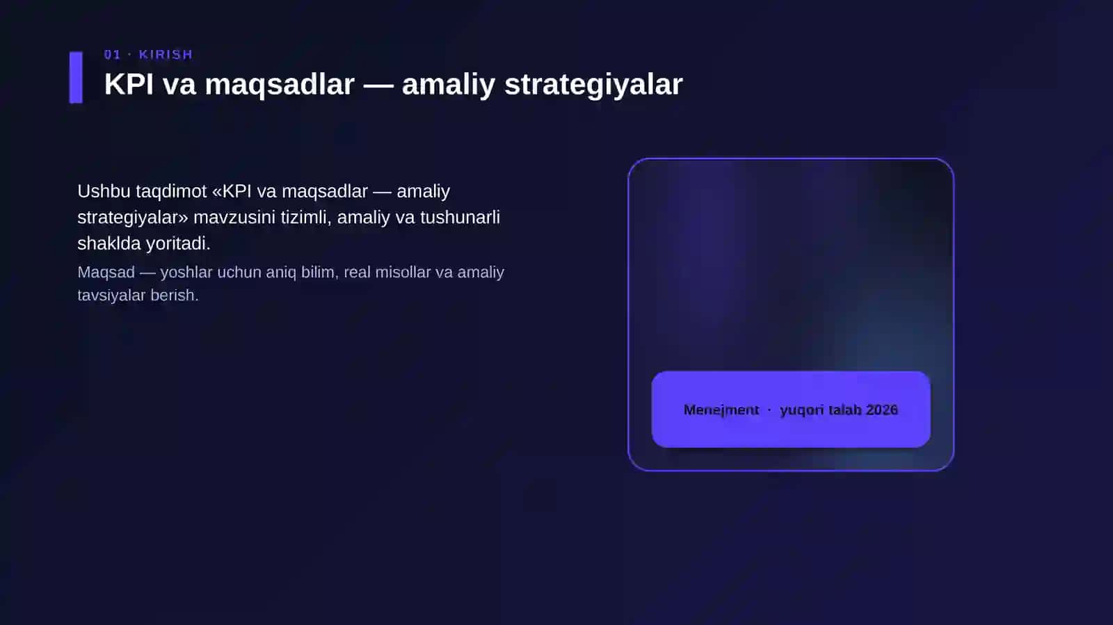 KPI va maqsadlar — amaliy strategiyalar 4