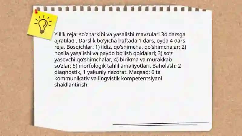 Boshlangʻich sinf ona tili darslarida soʻz tarkibi va yasalishini oʻrganish metodikasi 4