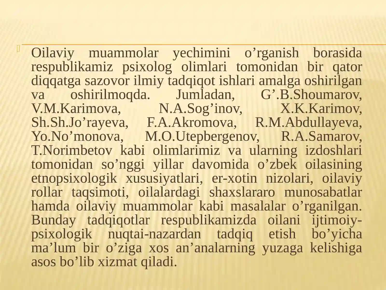 Oilaning hozirgi davrdagi muommolari 4