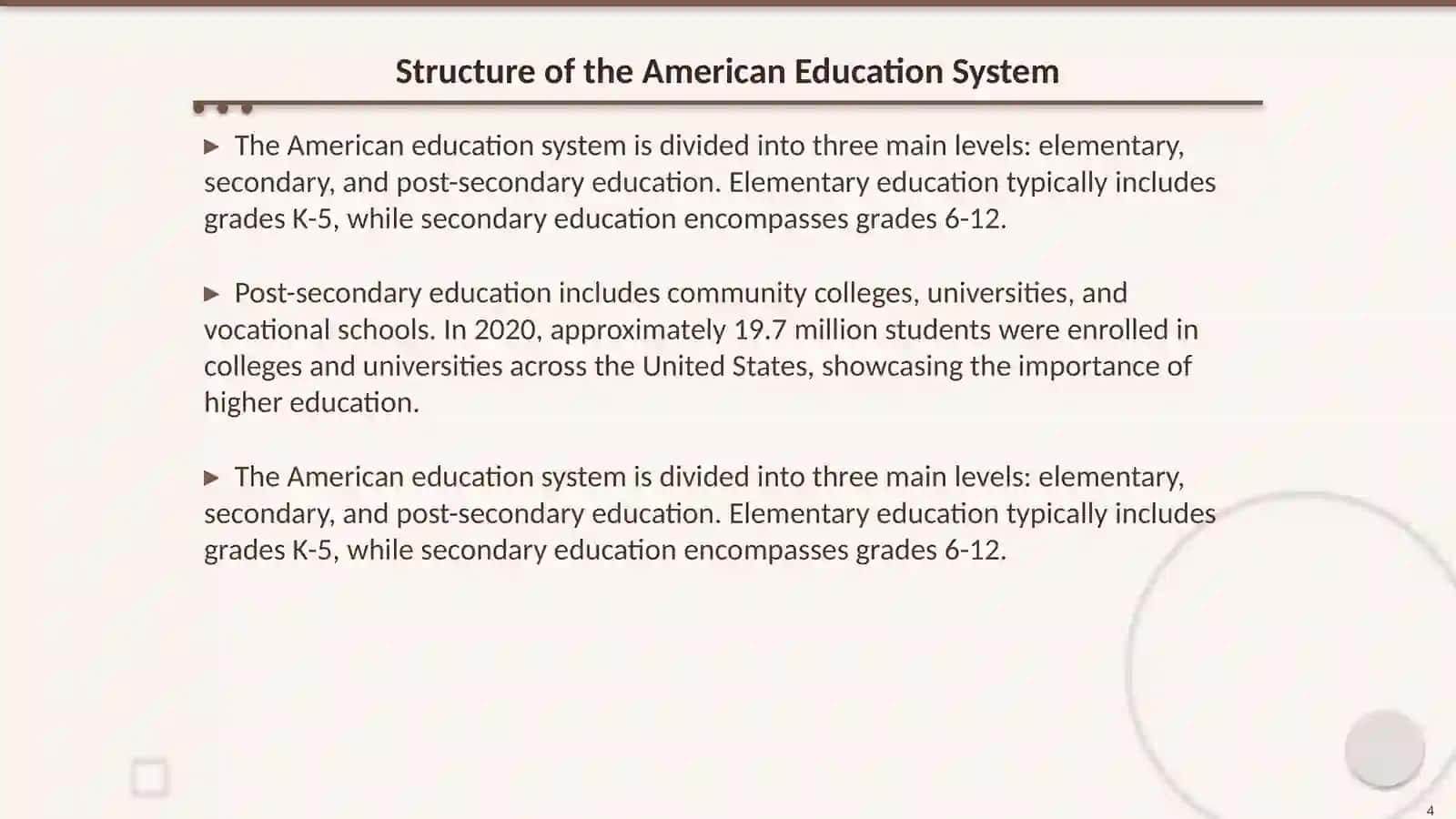 Education system in the USA 4