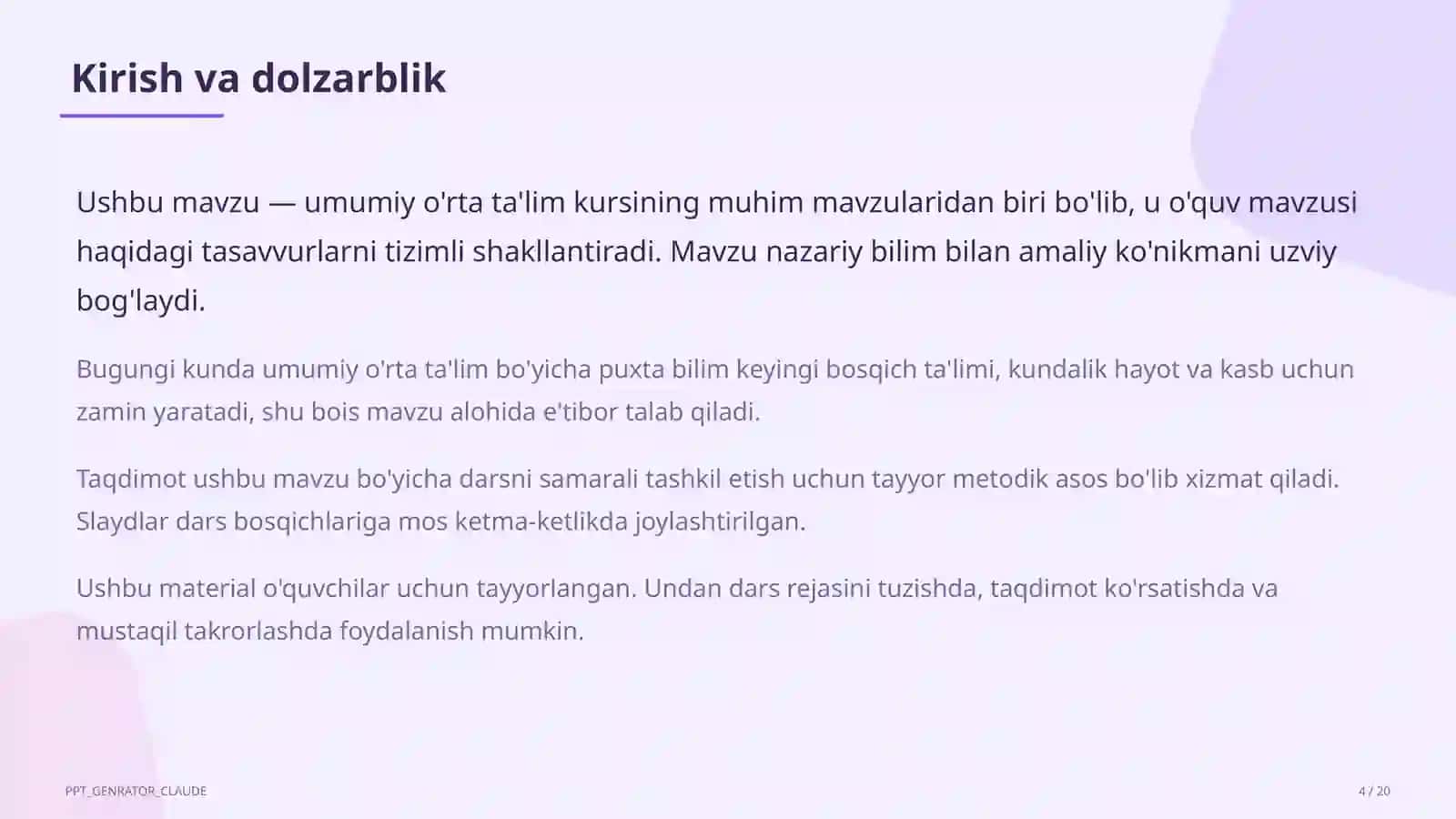 Dolzarb mavzular 4
