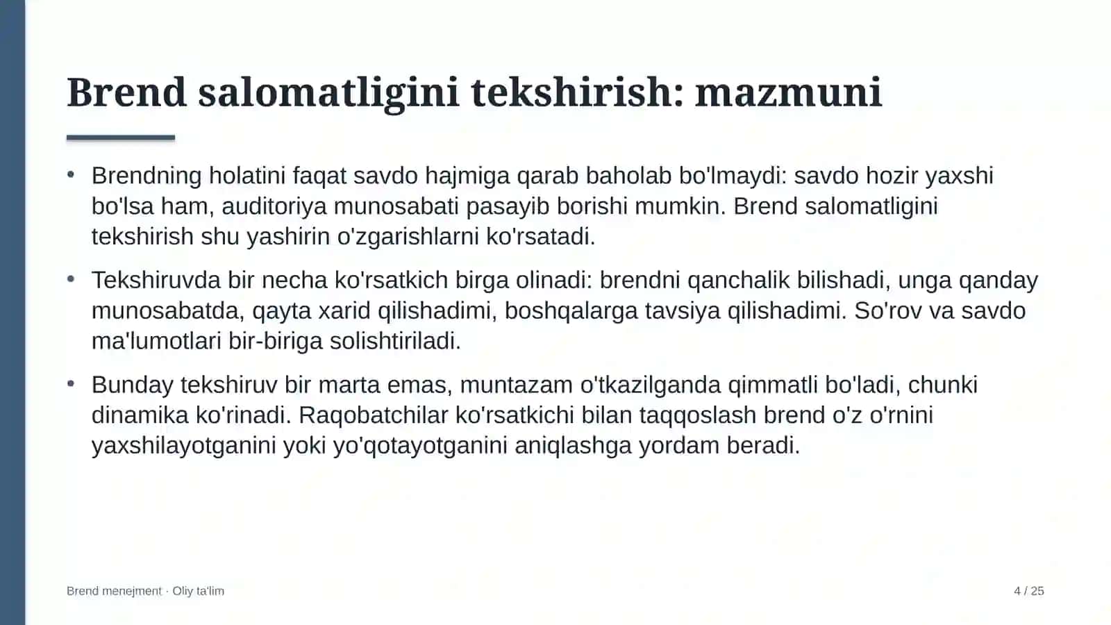 Ma'lumotlar tahlili sohasida brend salomatligini tekshirish 4