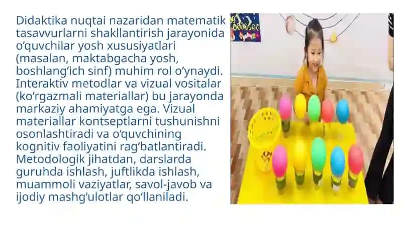 O'zbekiston va chet elda matematik tasavvurlarni shakllantirish texnologiyasi fanining rivojlanishi 4