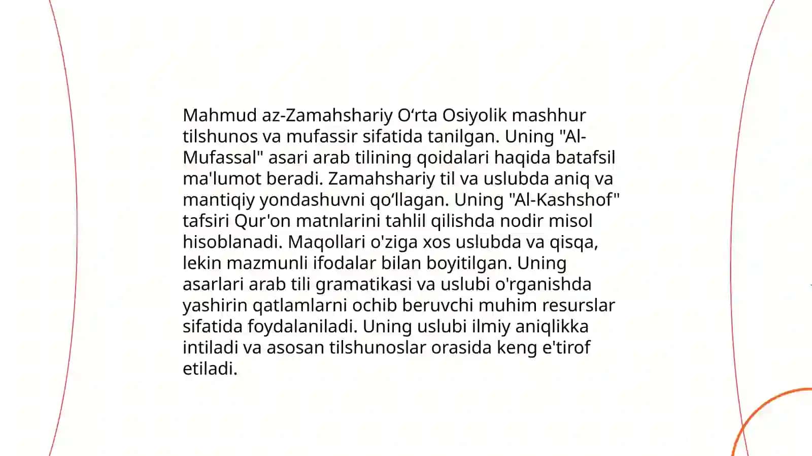 Mahmud az Zamahshariyning turkiy asarlari tahlili 4