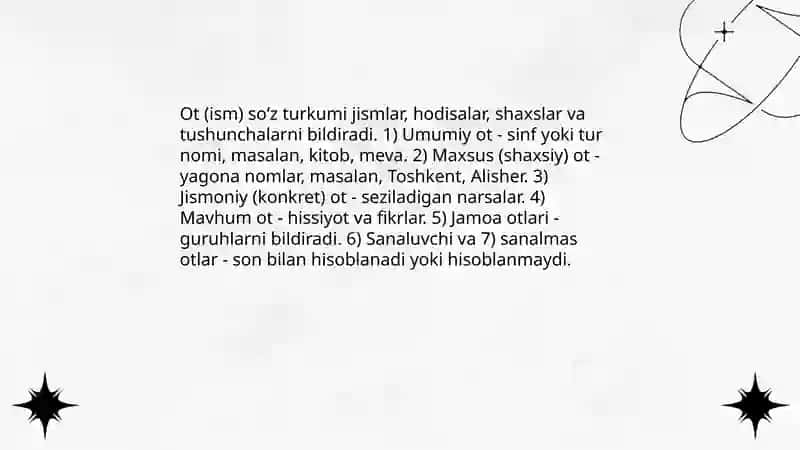 Soʻz turkumlari 4
