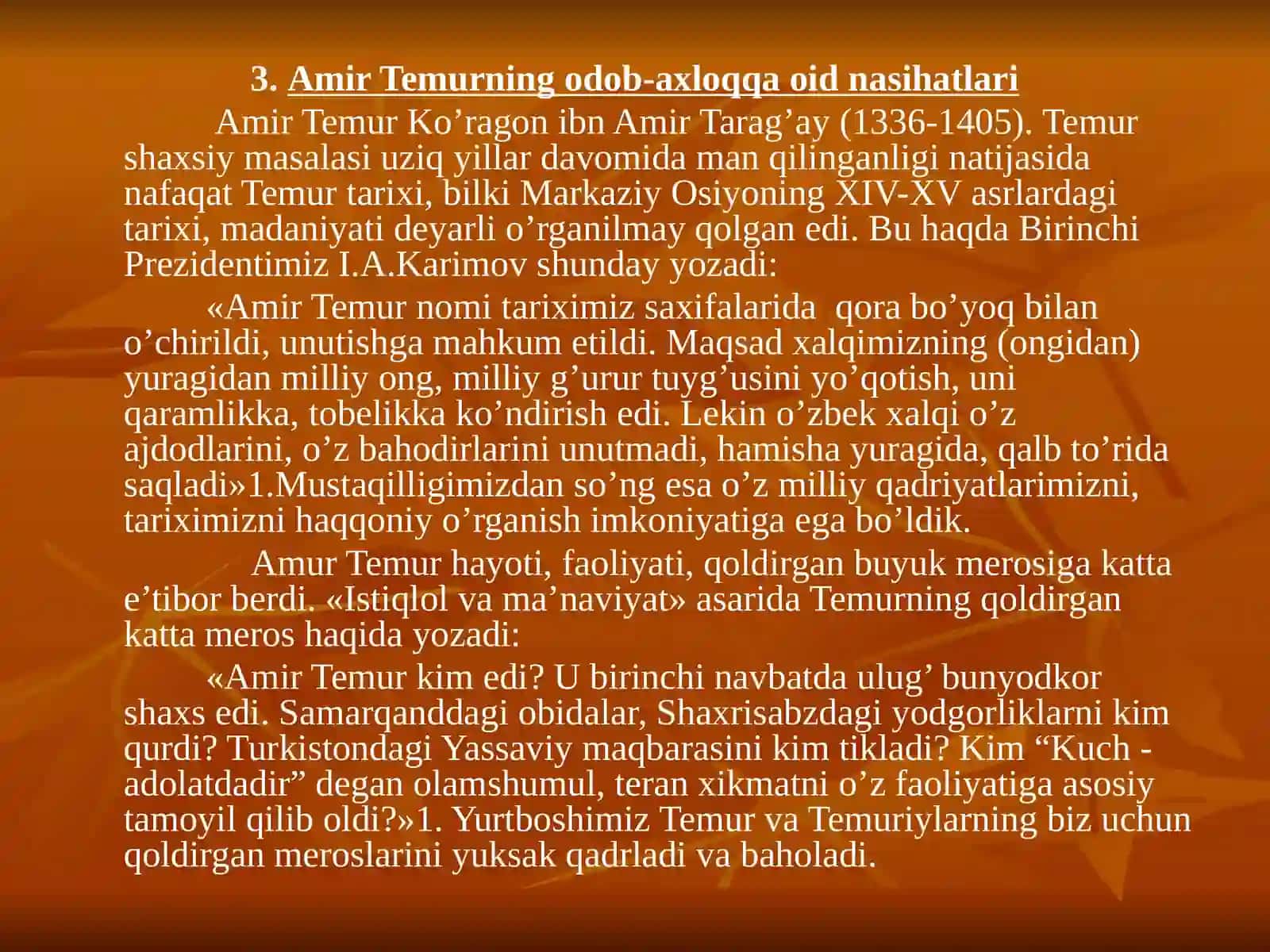 XIV-XVI asrlarda Movarounnahrda ta’lim-tarbiya va pedagogik fikrlar 4