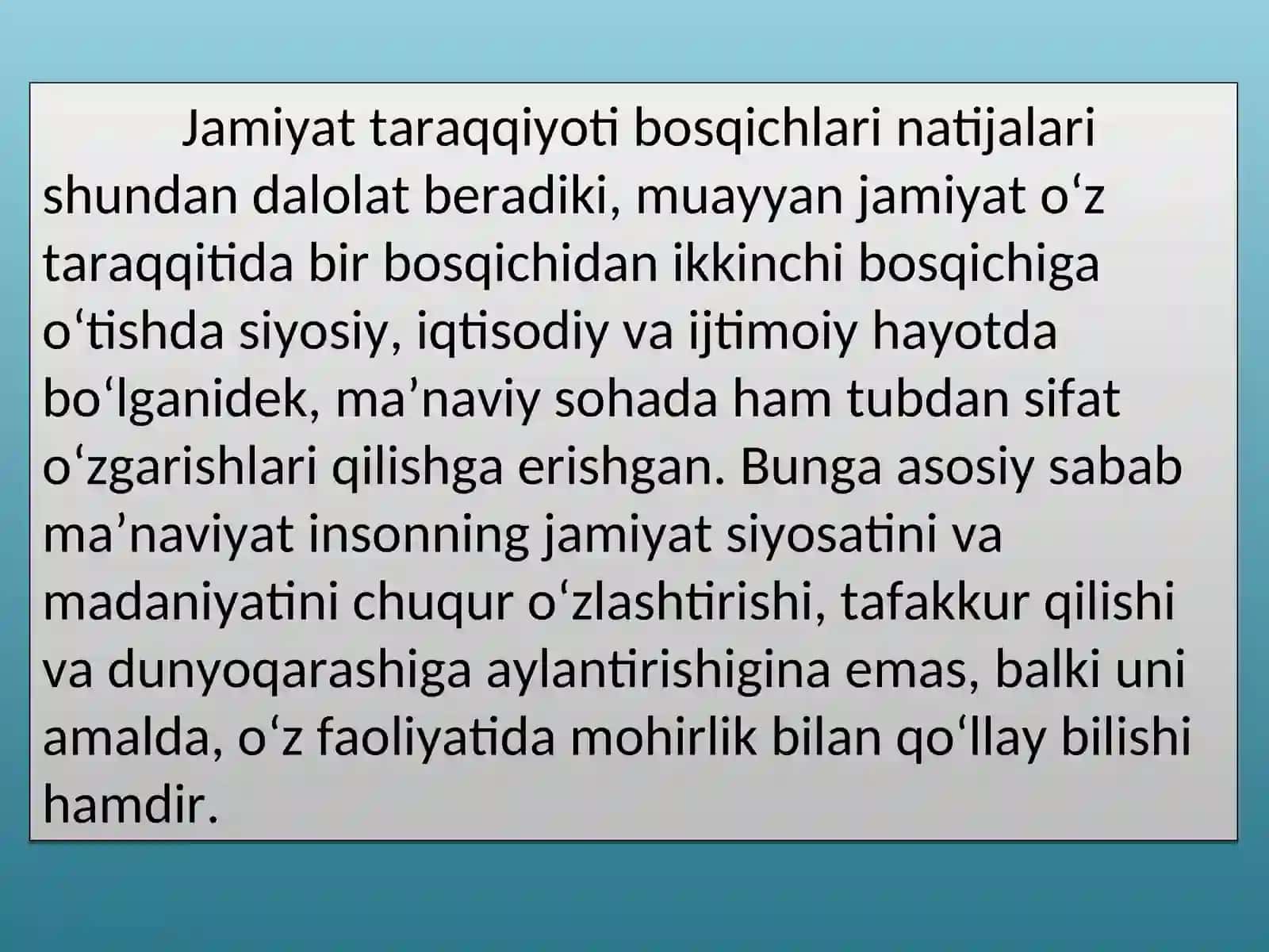 BOSHLANG‘ICH TA’LIMDA O‘QUVCHLARNING MA’NAVIYATINI TURLI TAHDIDLARDAN ASRASHDA XALQ OG‘ZAKI IJODINING O‘RNI 4