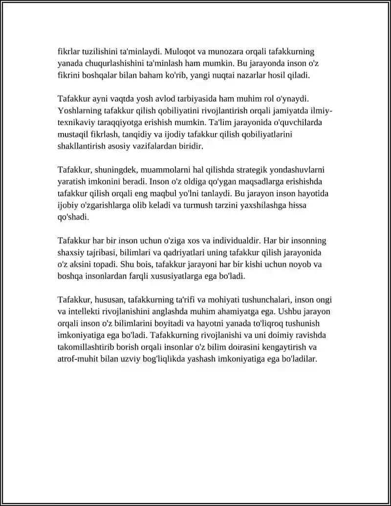 TAFAKKUR 4