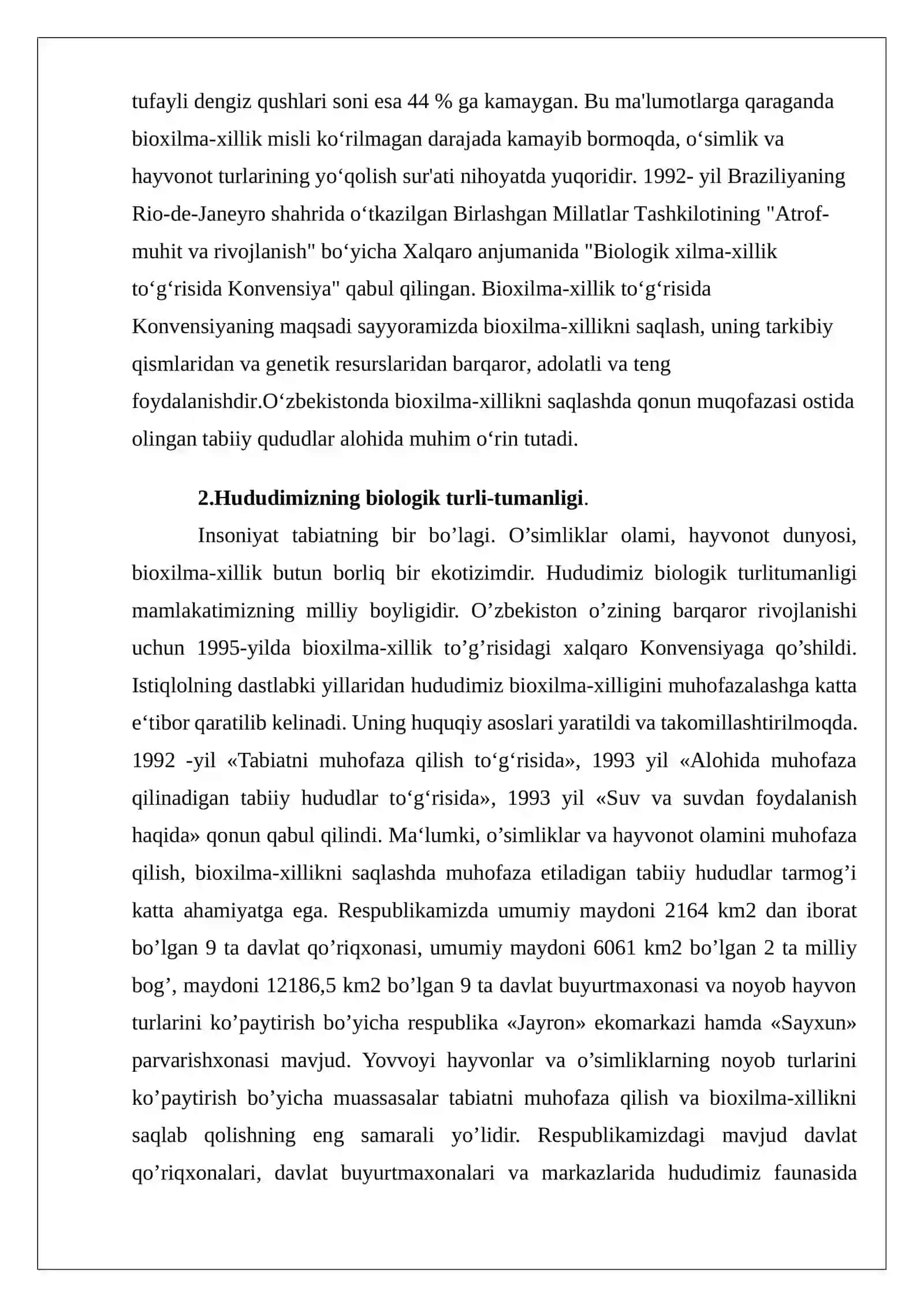 Biologik xilma-xillik va uni muhofaza qilish 4