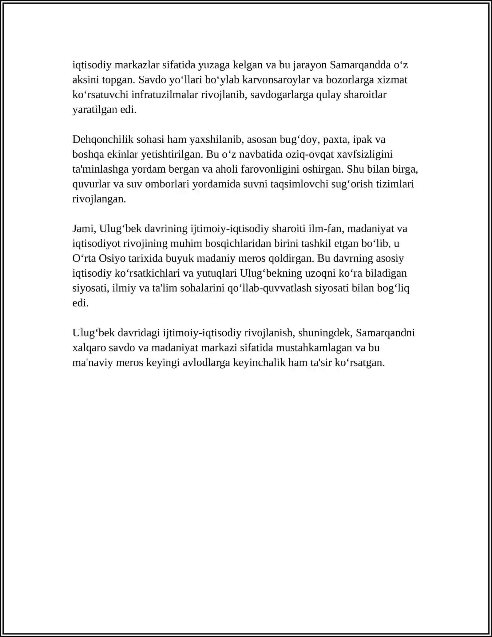 ''ULUG'BEK VA UNING DAVRI '' ASARINING TARIXSHUNOSLIGI 4