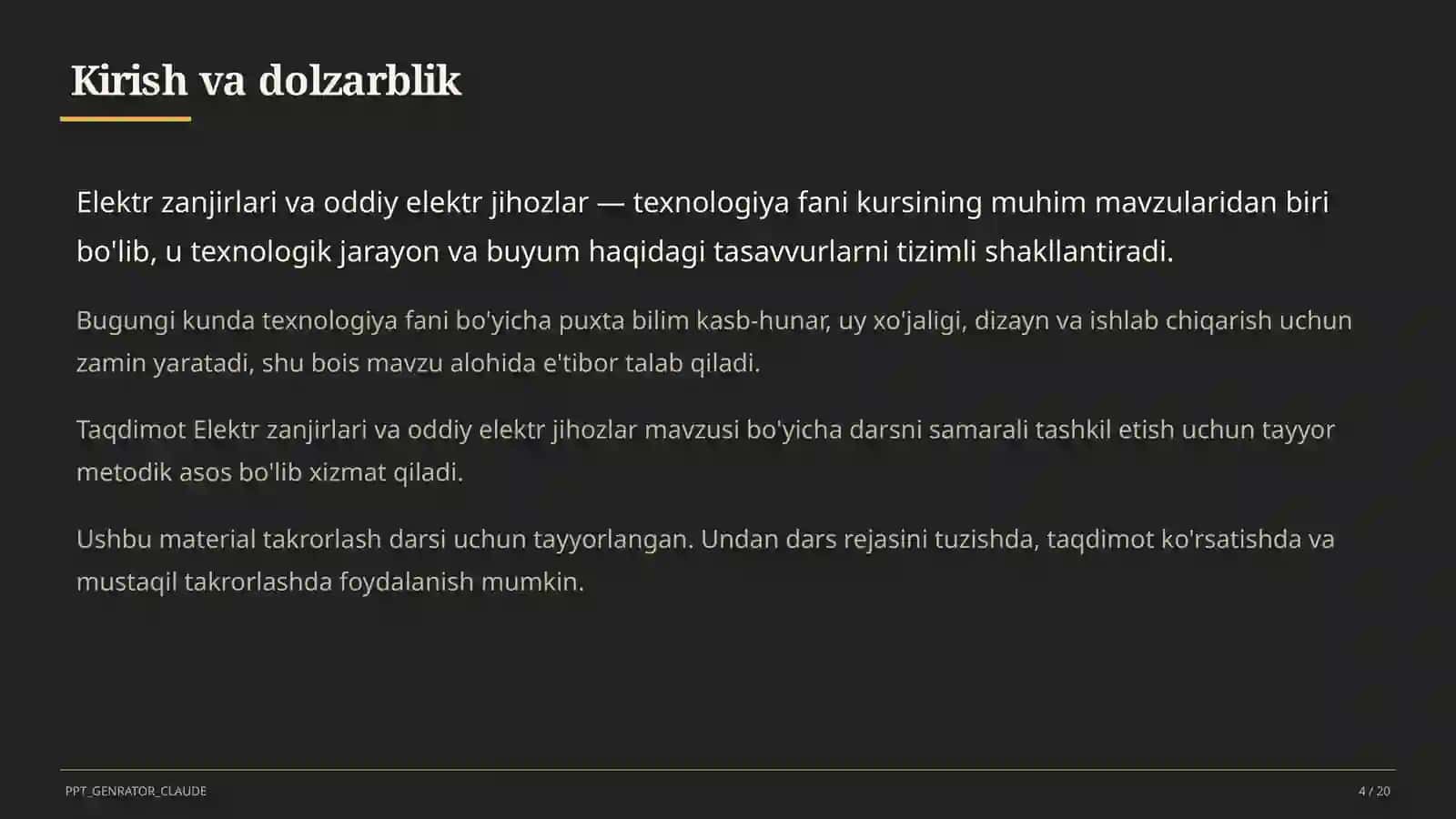 Elektr zanjirlari va oddiy elektr jihozlar (7-sinf) 4