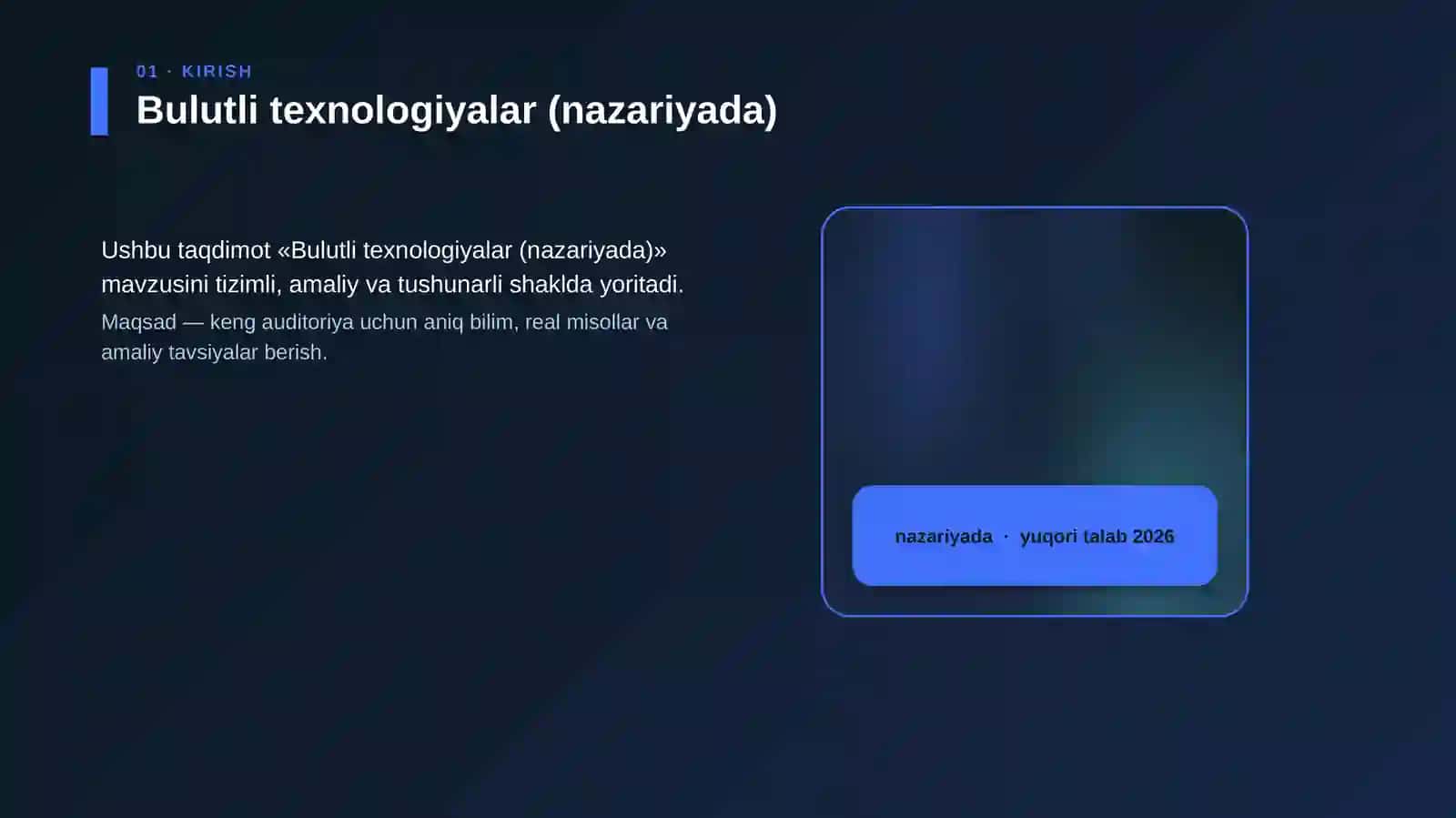 Bulutli texnologiyalar (nazariyada) 4