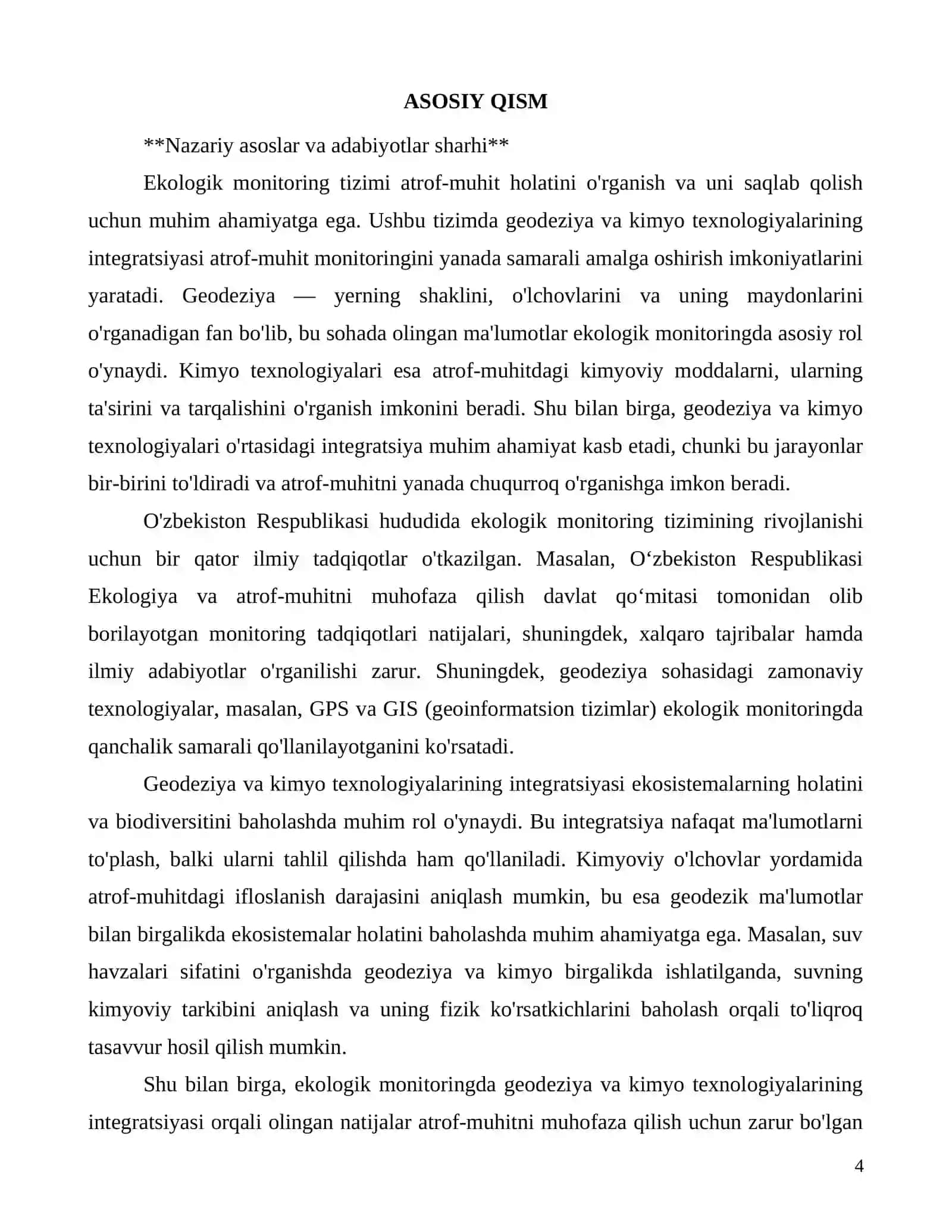Ekologik monitoringda geodeziya va kimyo texnologiyalarining integratsiyasi 4