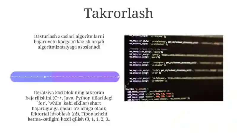 Algoritmlashtirish va dasturlash asoslari 4