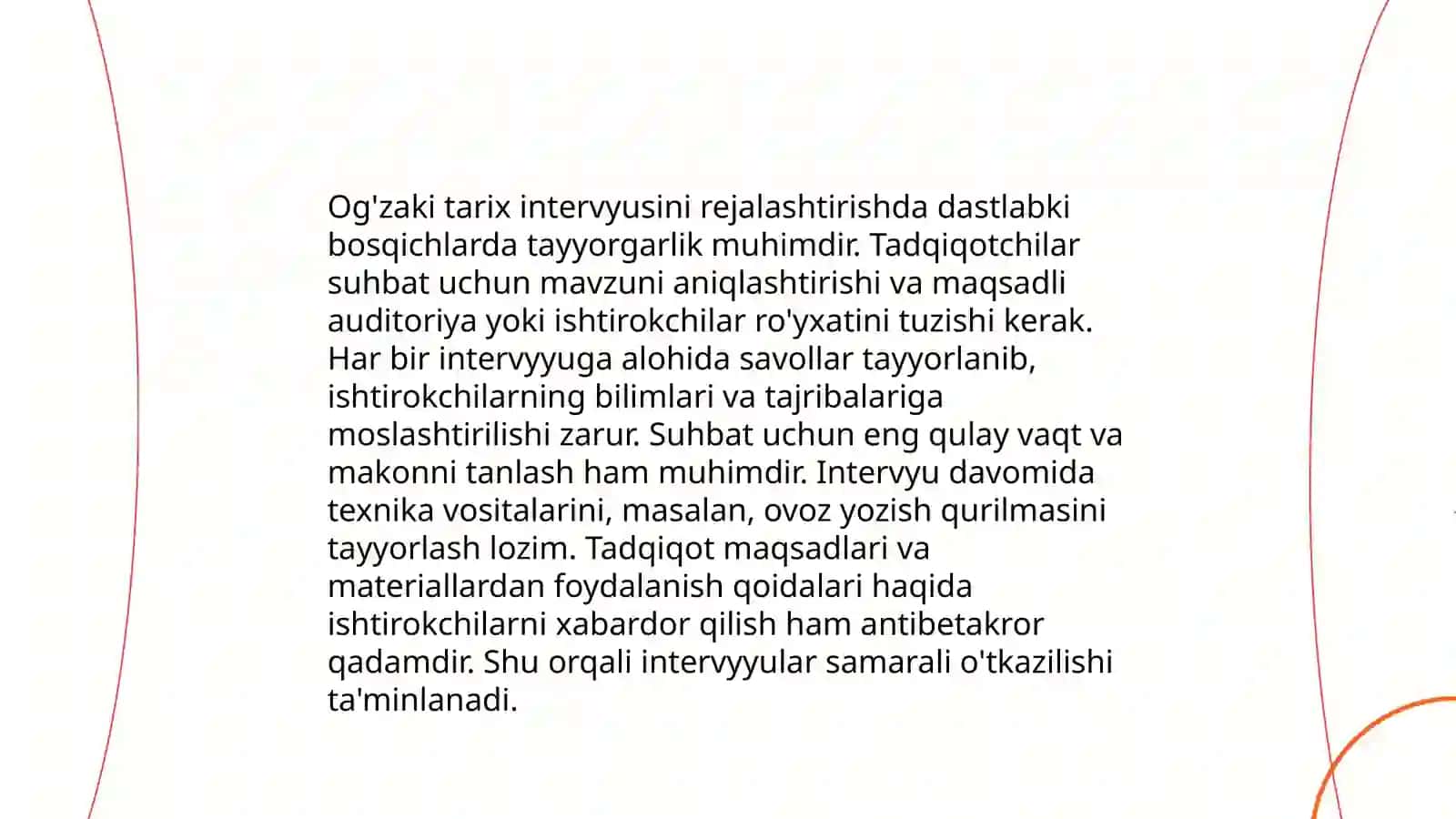 Og'zaki tarix usullari 4