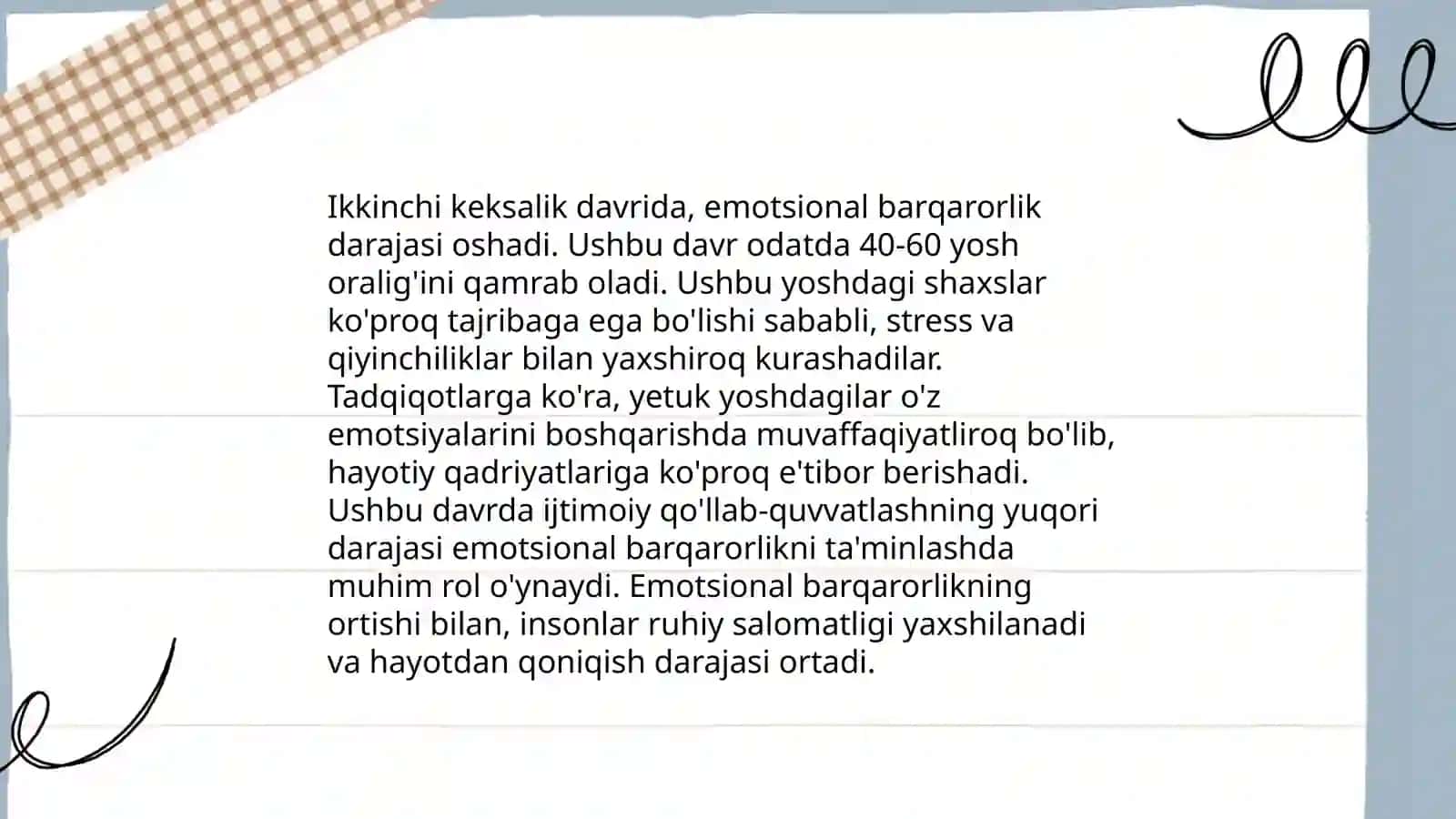 Yetuklik va keksalik davrining psixologik xususiyatlari 4