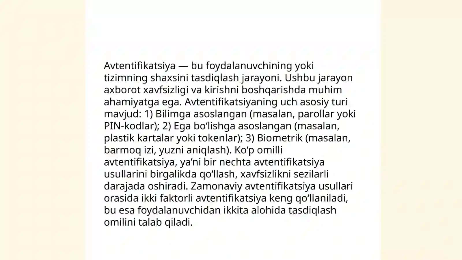 Identifikatsiya va autentifikatsiya tushunchasi va vazifalari 4