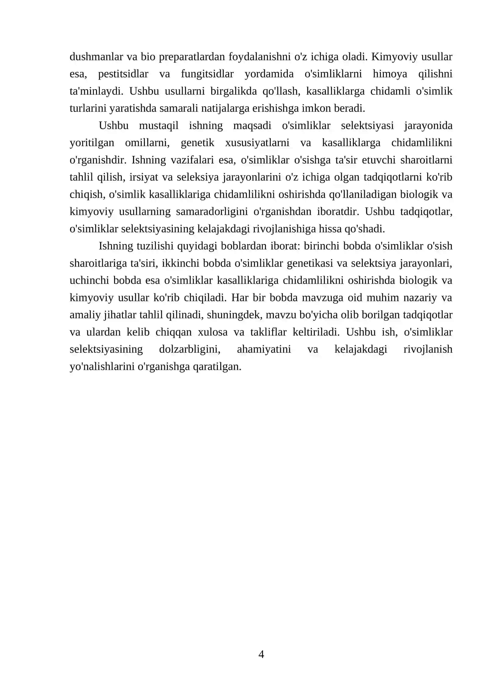 Õsimliklar selleksiyasi chatishtirish turlari 4