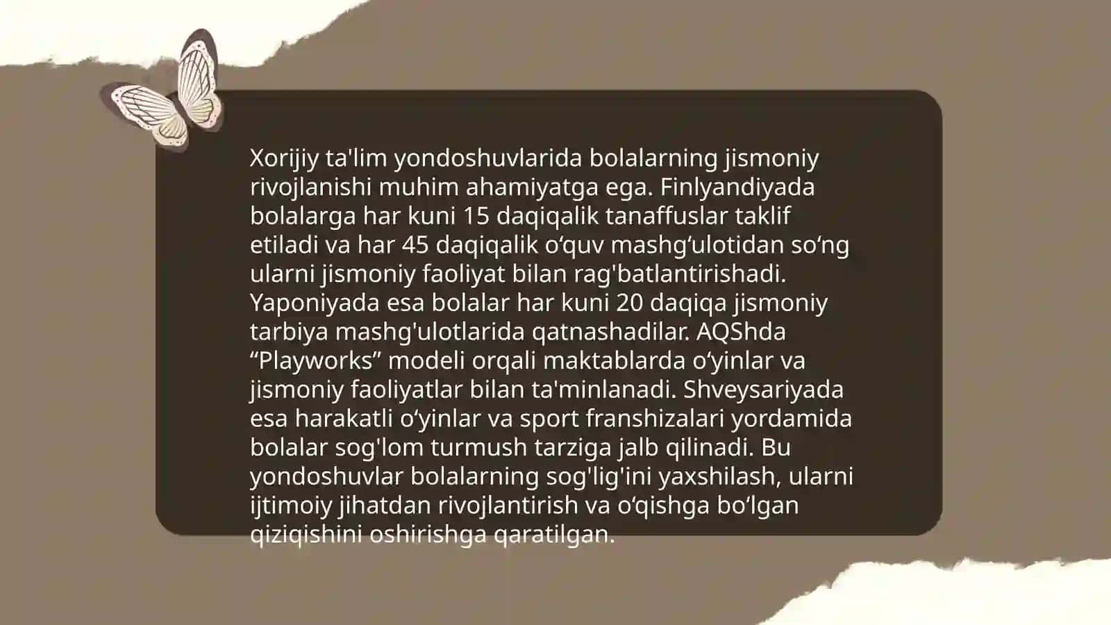 Xorijiy mamlakatlarda bolalar uchun jismoniy tarbiya dasturlari 4