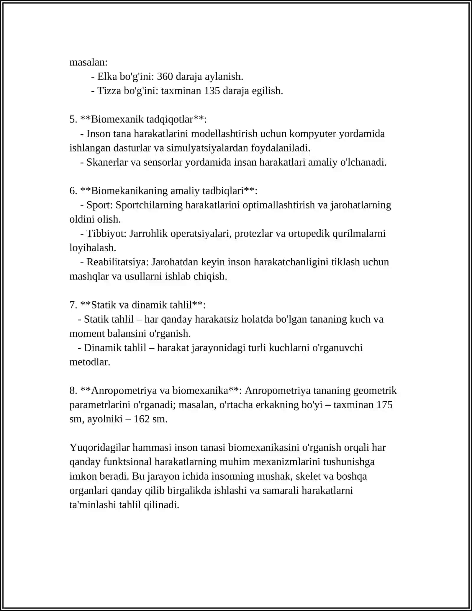 TANA BIOMEXANIKASI VA BEMORNING XAVFSIZLIGINI TAMINLASH 4