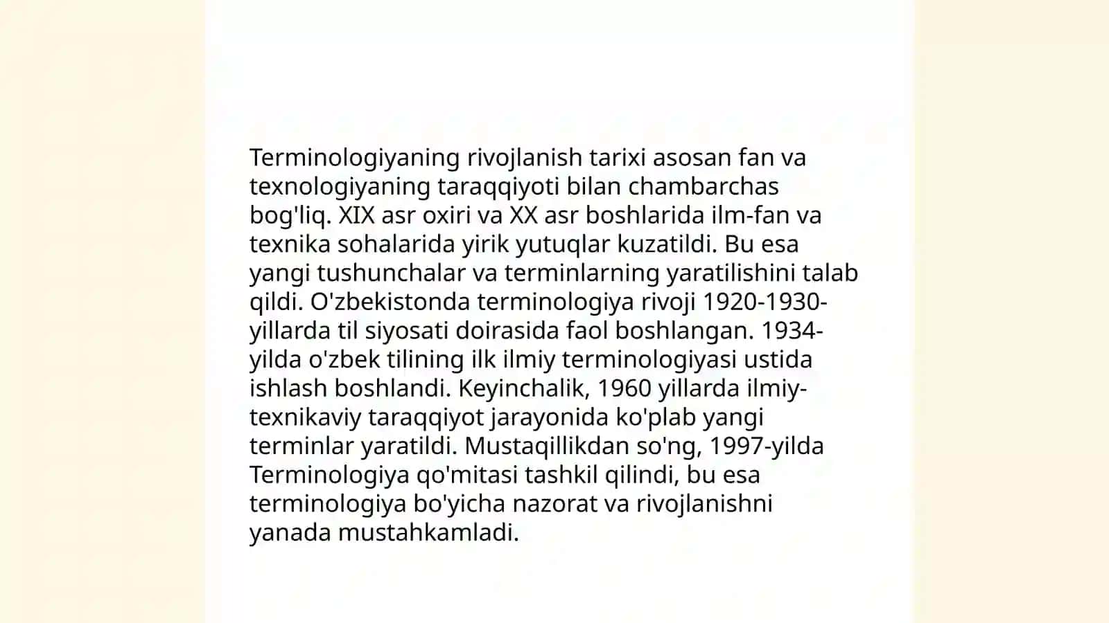 Ilmiy terminologiyani o'rganish va ulardan ilmiy matnida foydalanish 4