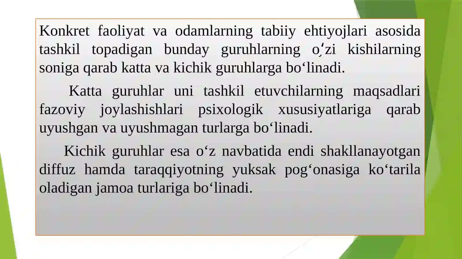 GURUHLAR IJTIMOIY PSIXOLOGIYASI 4