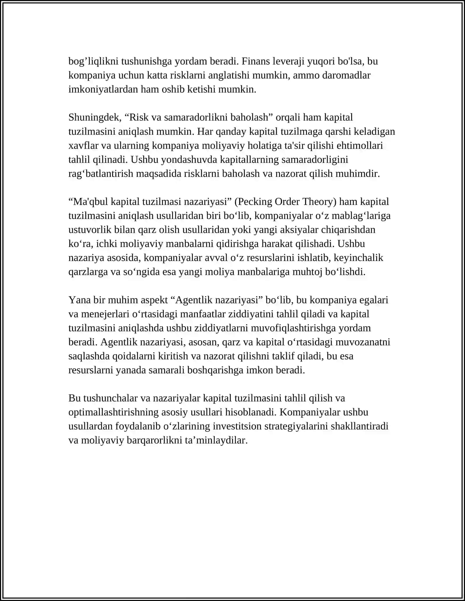 MOLIYA STRUKTURASINI ANIQLASH 4