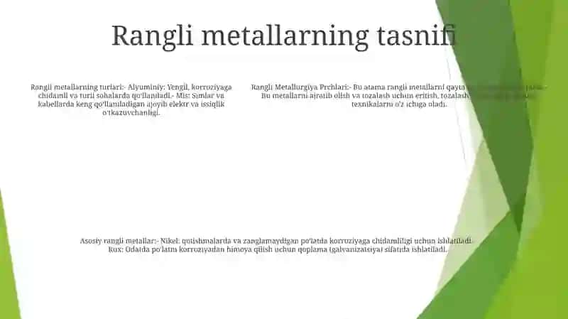 Rangli Metallurgiya Prchlari 4