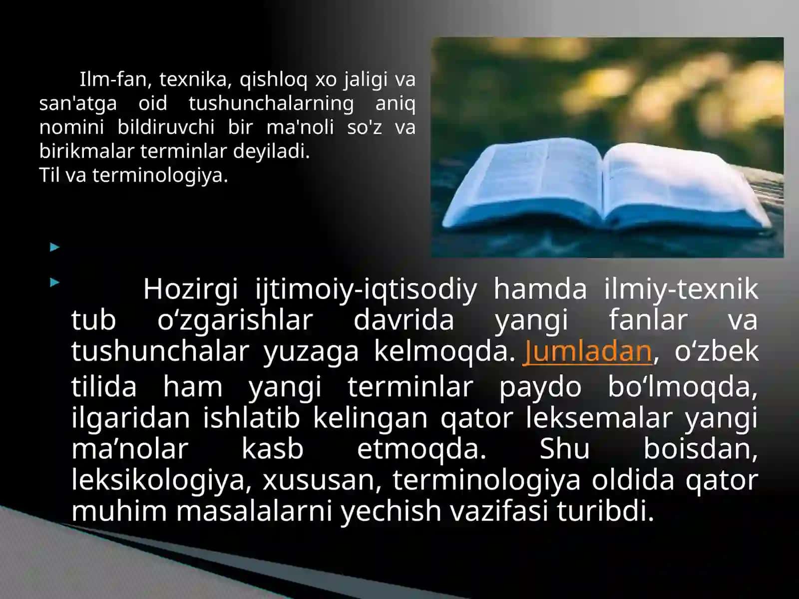 Mutahasislikga oid so’z va terminlarning imlosi 4