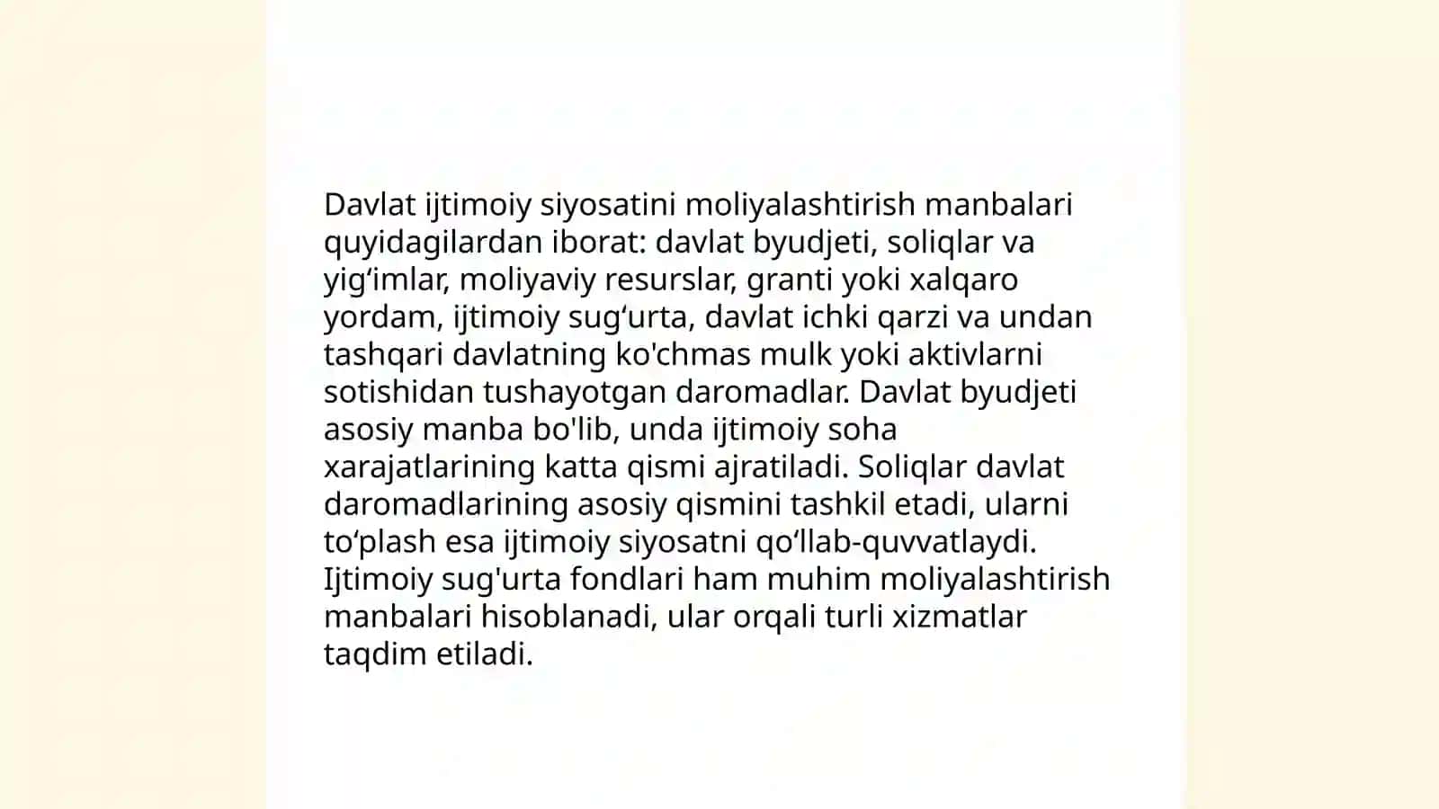 Bozor islohotlari sharoitida davlat ijtimoiy siyosatining moliyaviy muammolari 4