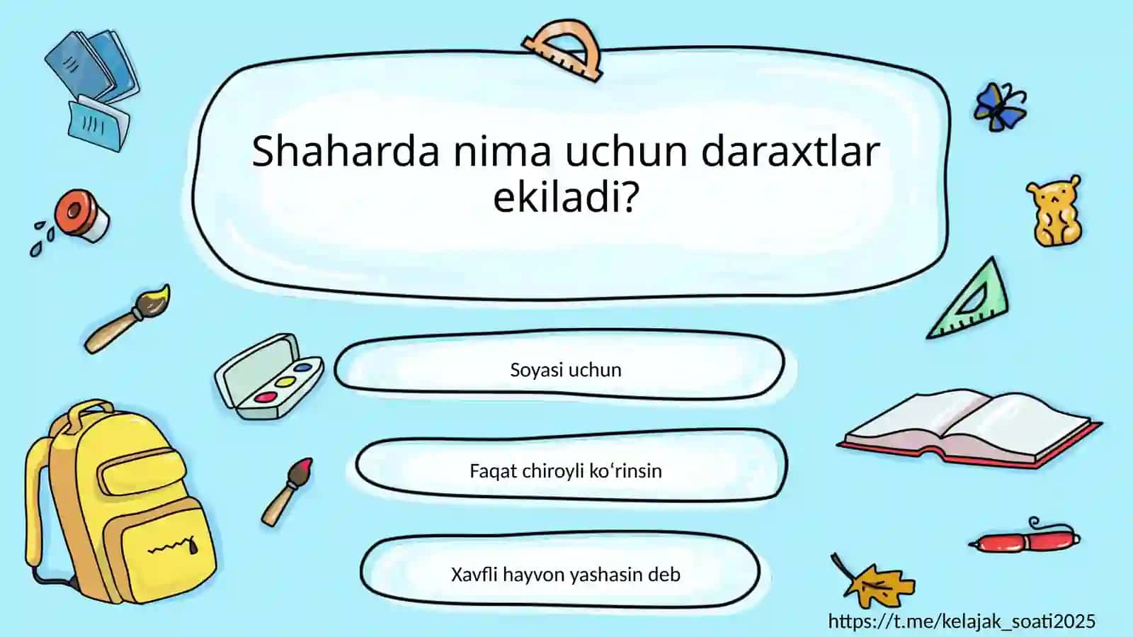 O‘yin Tarzidagi Savol-Javob: “Boqiy Shaharni Quramiz!” 4