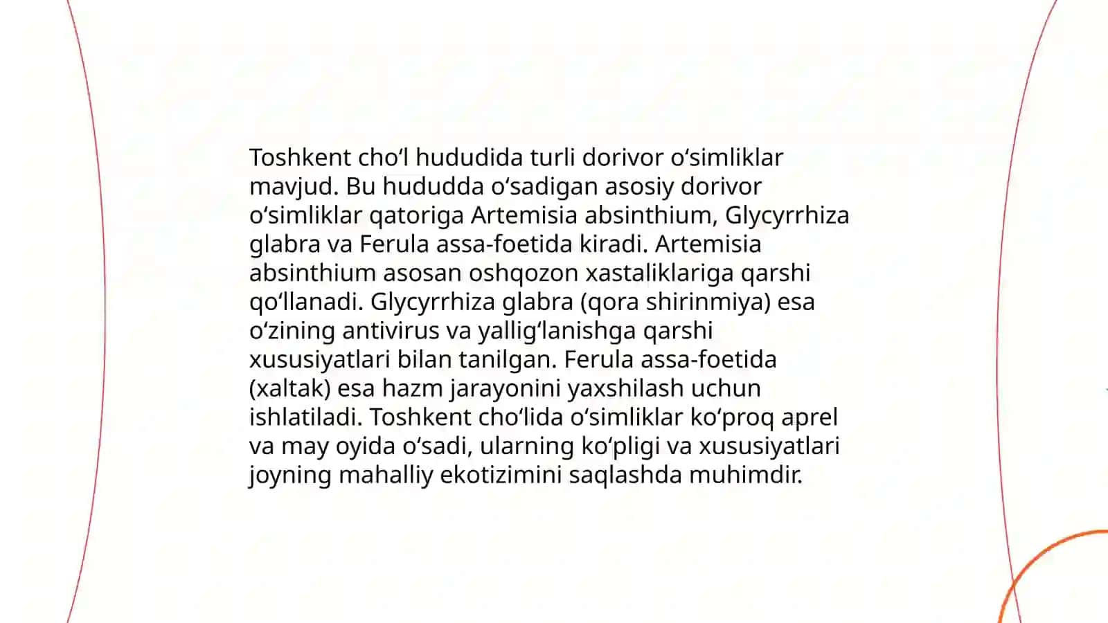 Cho'l mintaqasida dorivor o'simliklar turlari 4