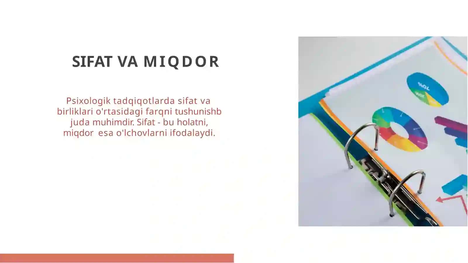 PSIXOLOGIK TADQIQOTLARDA SIFAT VA MIQDOR BIRLIGI O'LCHOV USULLARI VA AMALIYOT 4
