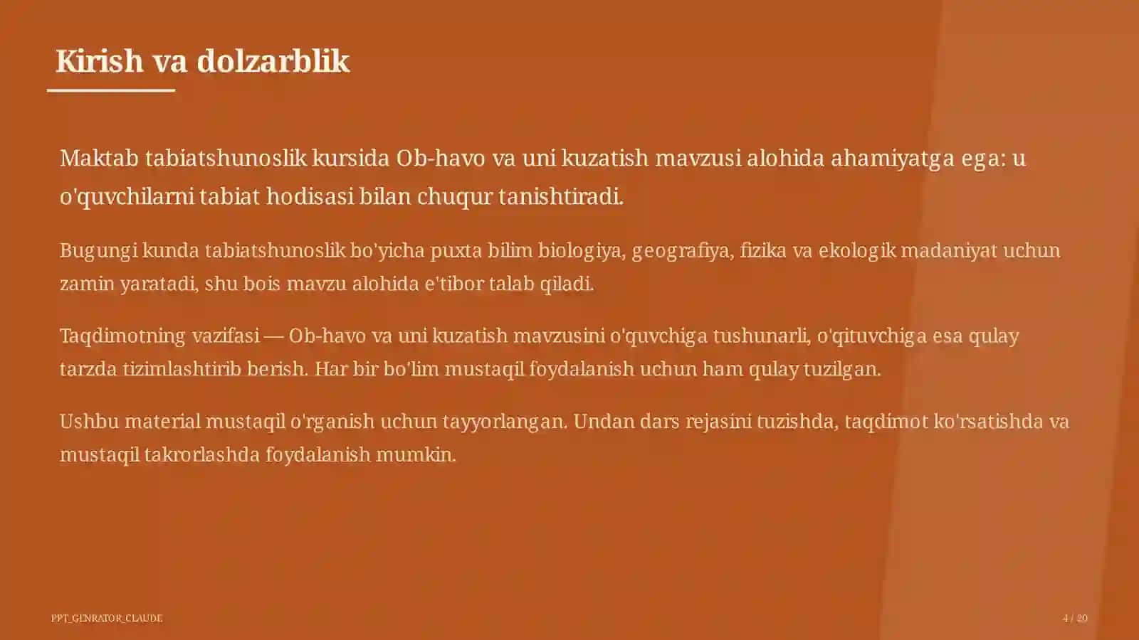Ob-havo va uni kuzatish (2-sinf) 4