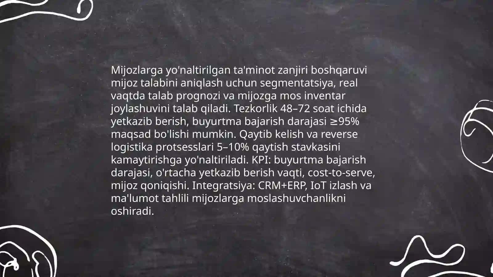 Marketing va logistika yondashuvlarini takomillashtirish orqali korxonalarning raqobatbardoshligini oshirish 4