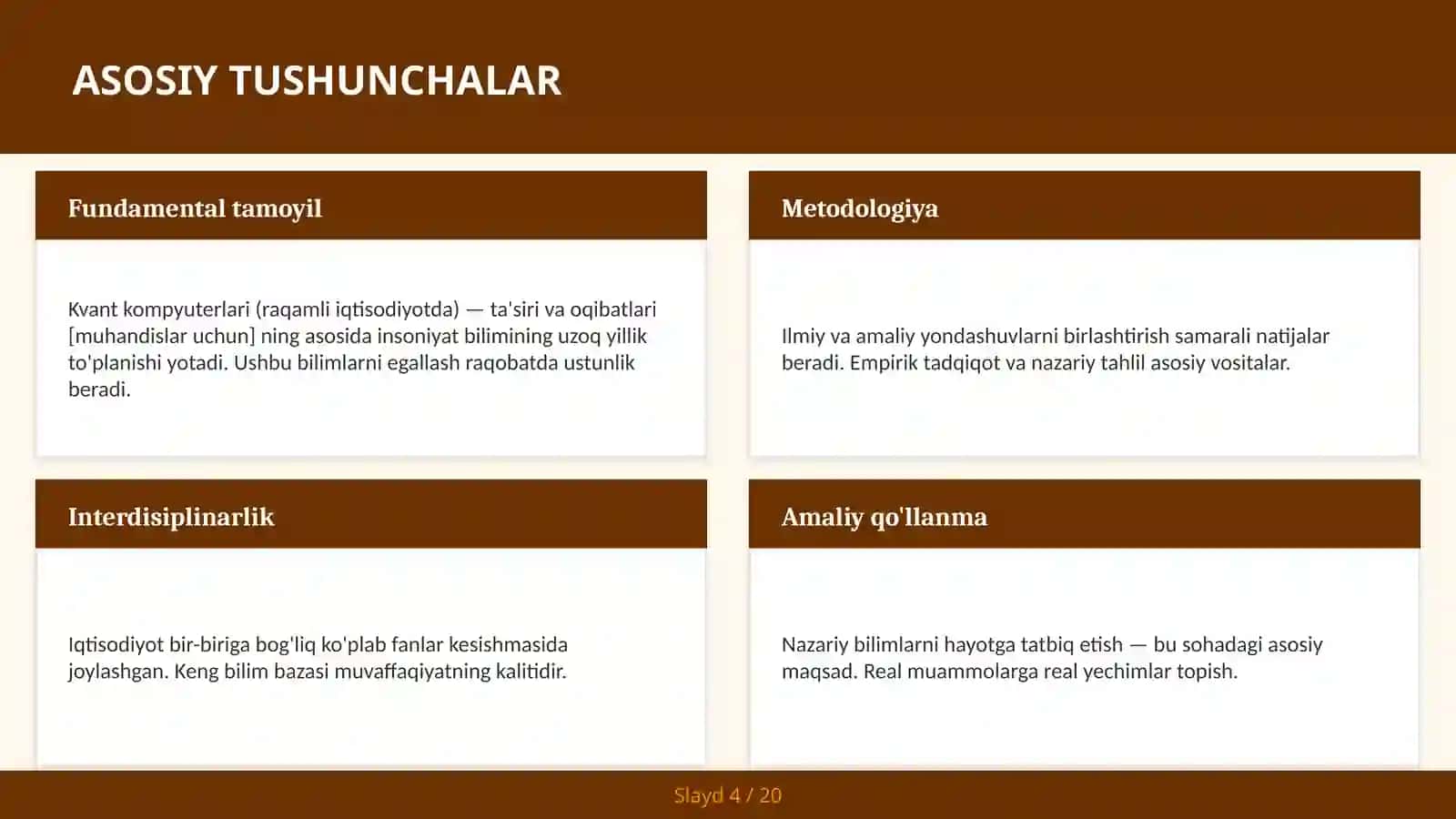 KVANT KOMPYUTERLARI (RAQAMLI IQTISODIYOTDA) — TA'SIRI VA OQIBATLARI [MUHANDISLAR UCHUN] 4