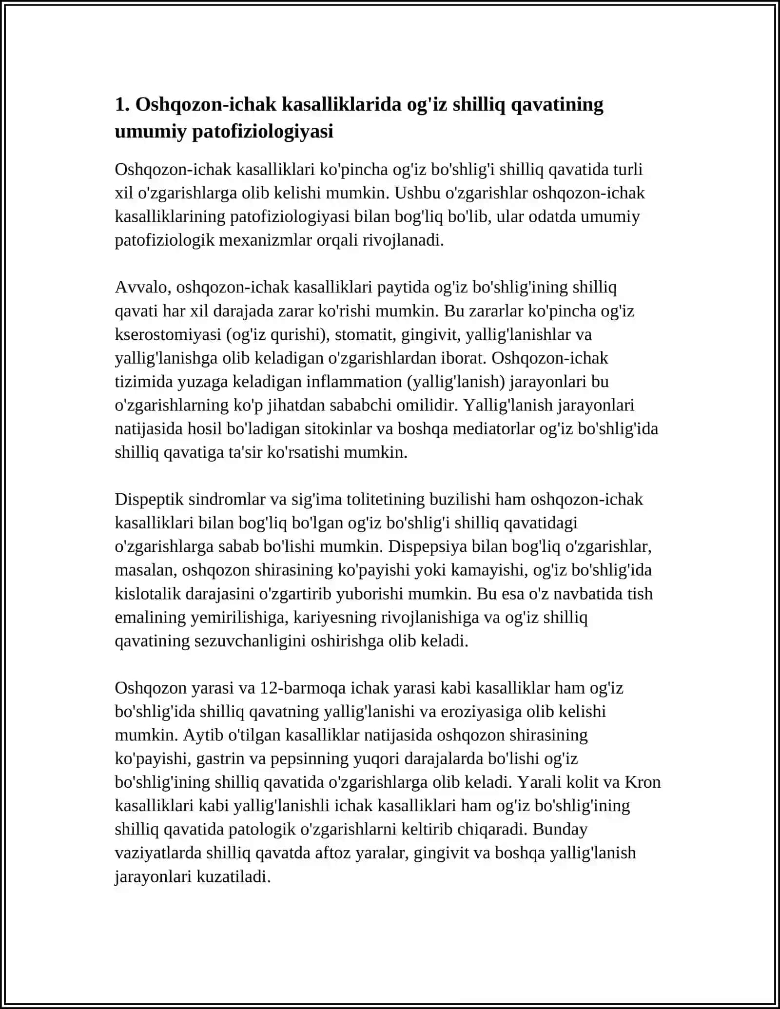 Oshqozon-ichak kasalliklarida og'iz bo'shlig'i shilliq kavatining ozgarishlari 4