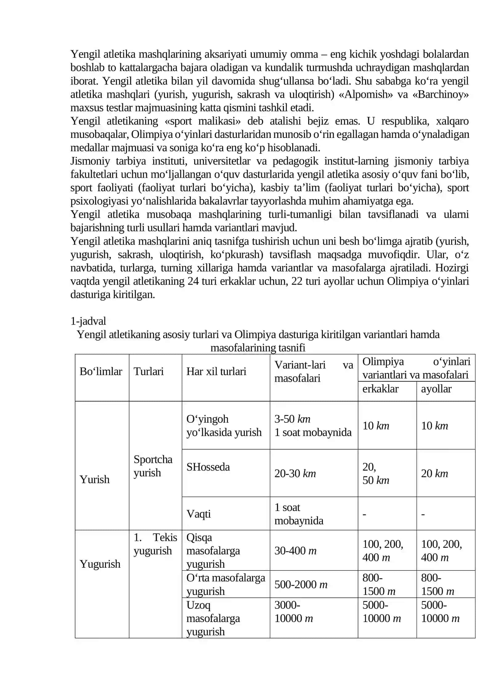 Yengil atletika: nazariy asoslari va amaliyoti 4