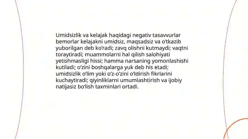 Bemorlarning suyitsidal fikrlashining o'ziga hos xususiyatlari 4