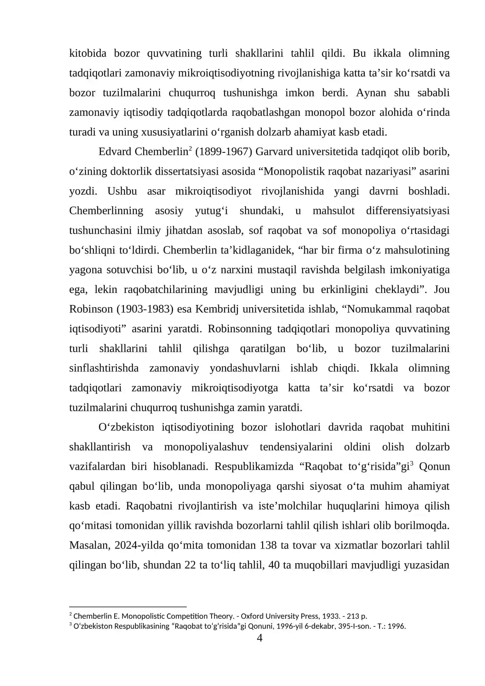 Raqobatlashgan monopol bozor, uning ustun tomonlari va kamchiliklari 4