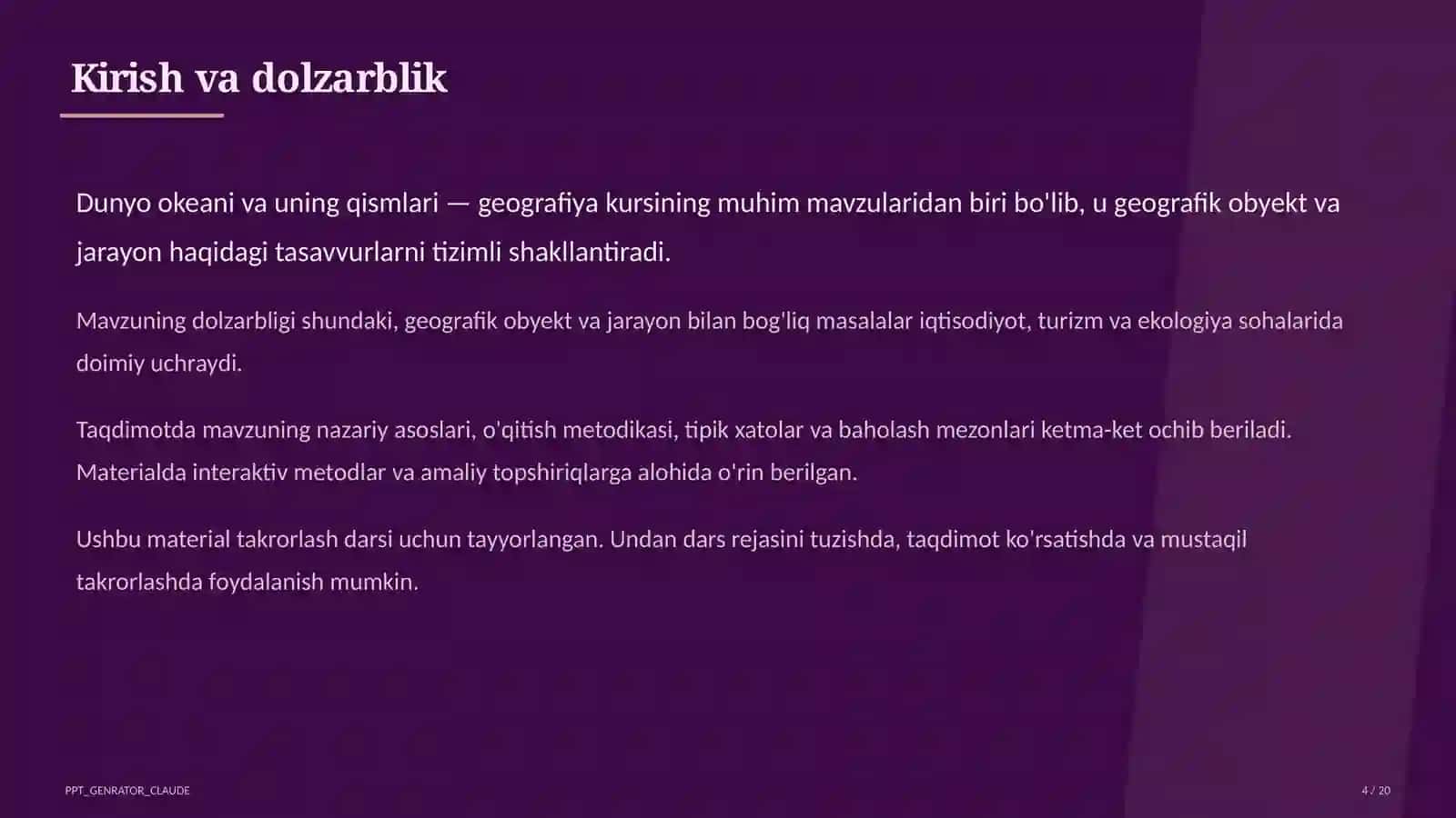 Dunyo okeani va uning qismlari (7-sinf) 4