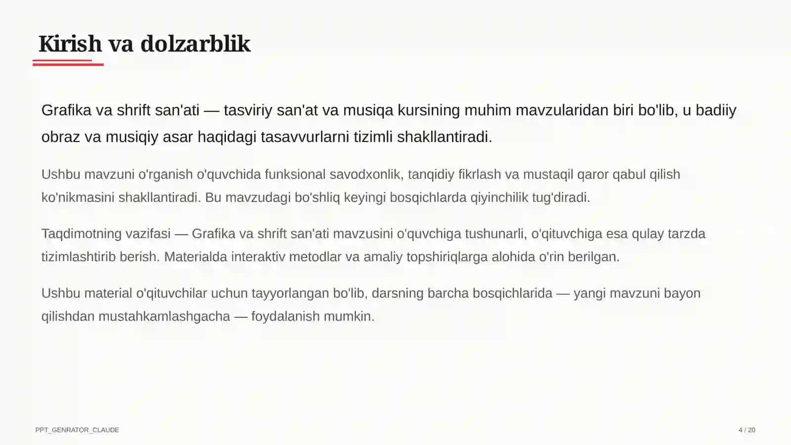 Grafika va shrift san'ati (6-sinf) 4