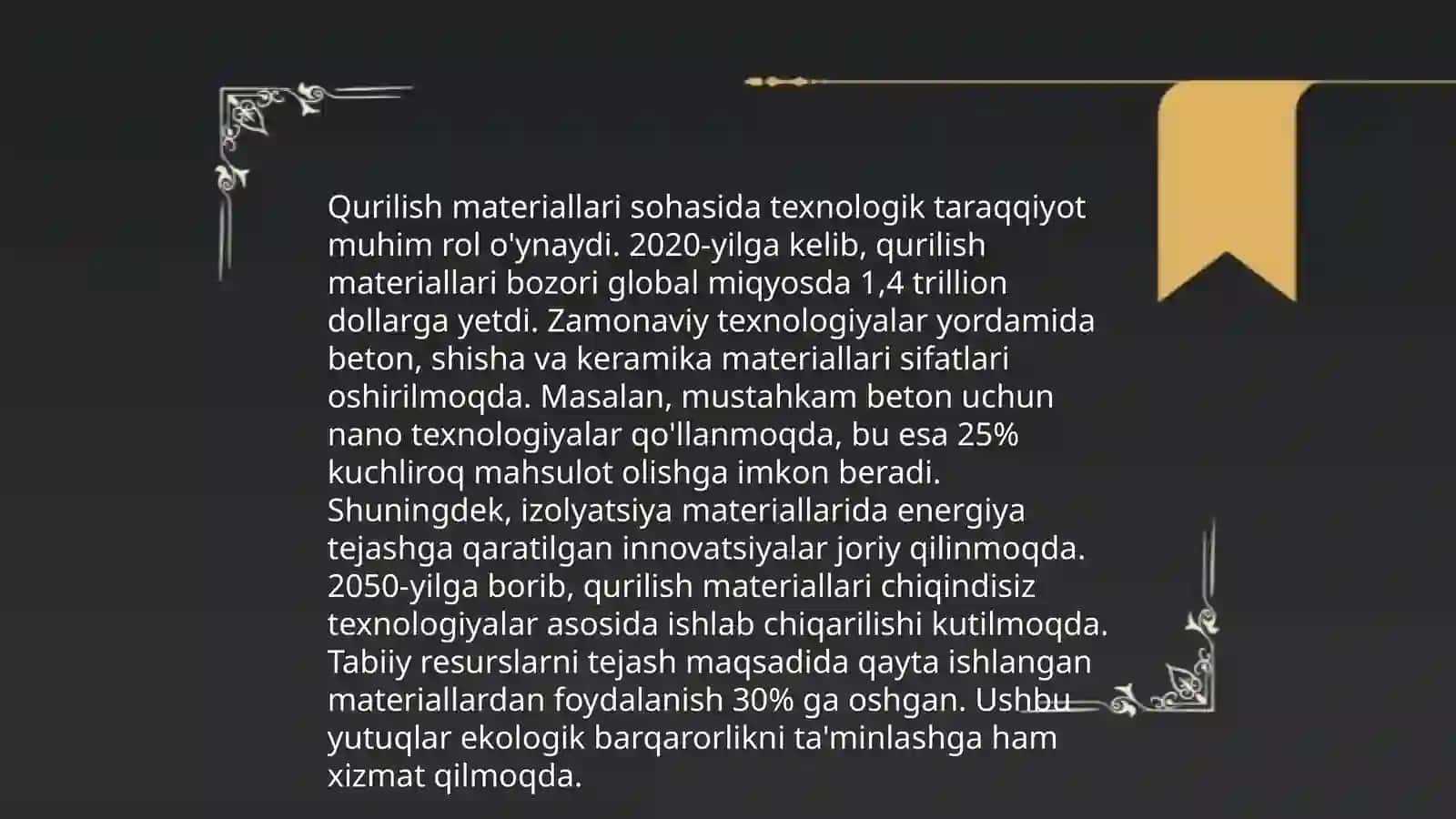 Qurilishda fan-texnika taraqqiyoti va uning iqtisodiy samaradorligi 4
