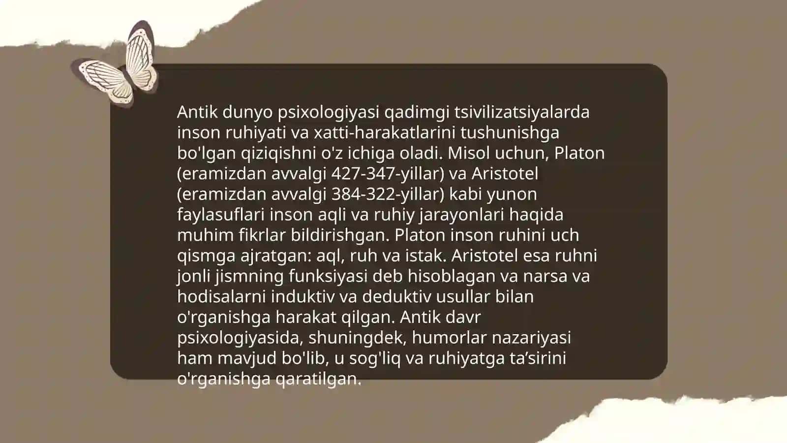 Psixologiya fanining taraqqiyot bosqichlari 4