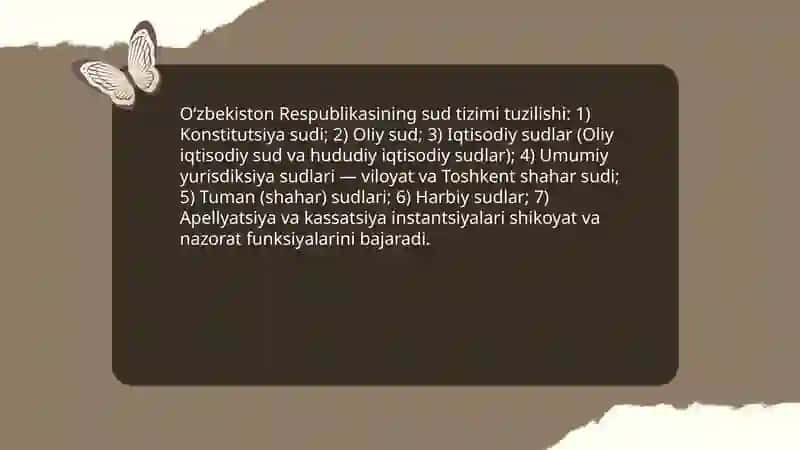 Oʻzbekiston Respublikasida sud hokimiyati 4