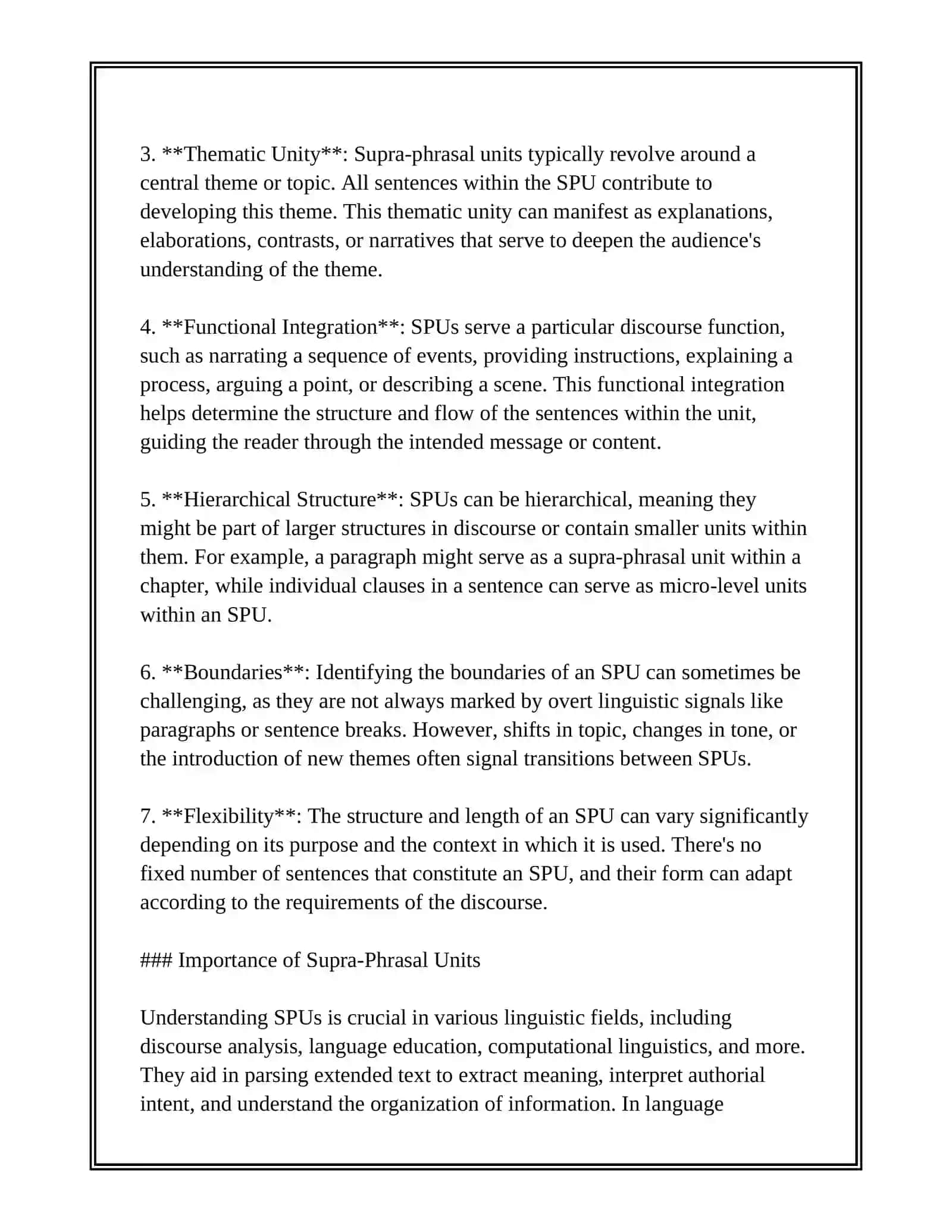 SUPRA-PHRASAL UNITS, PARAGRAPHS 4