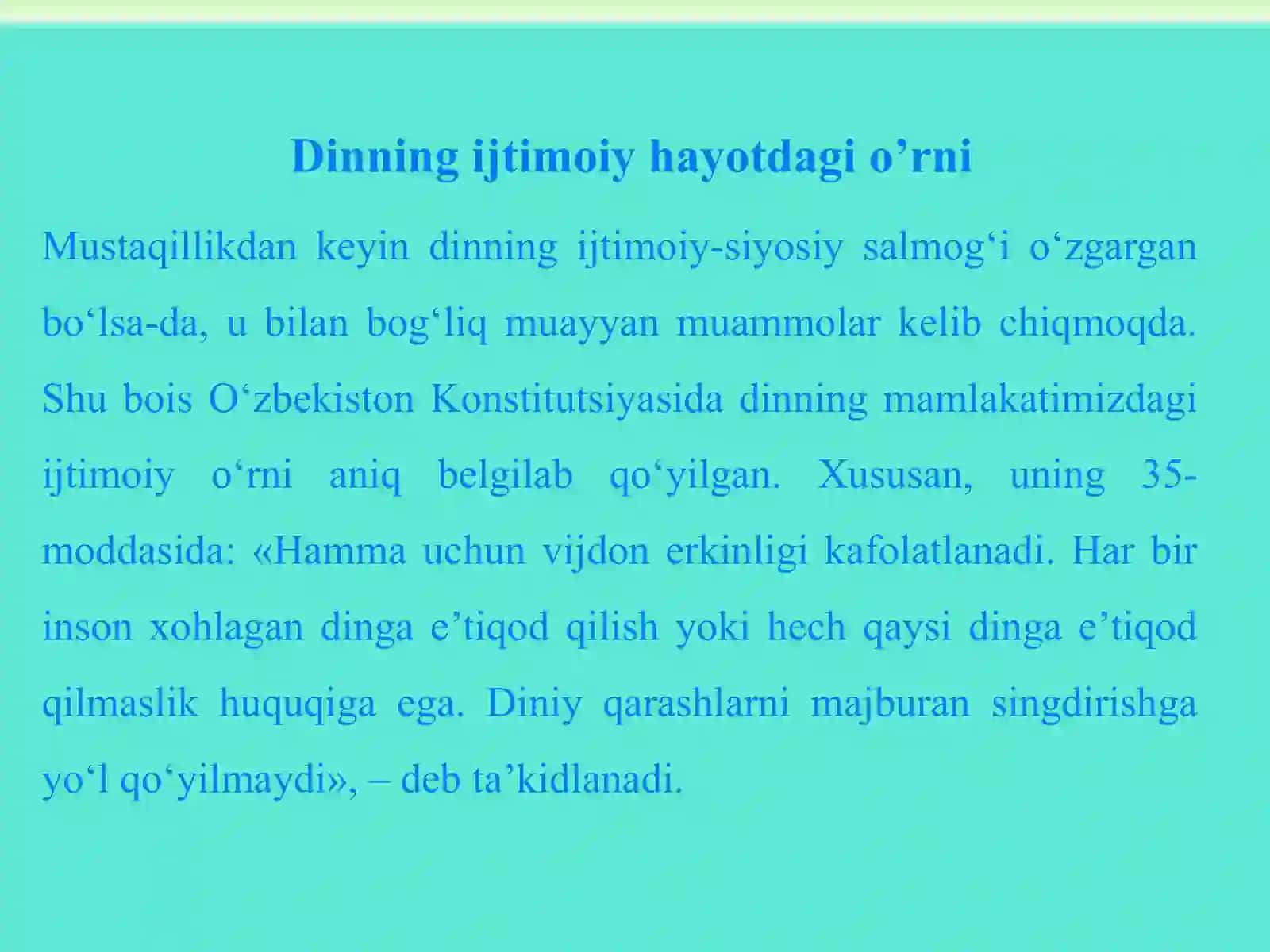 DINNING IJTIMOIY VAZIFALARI. 4