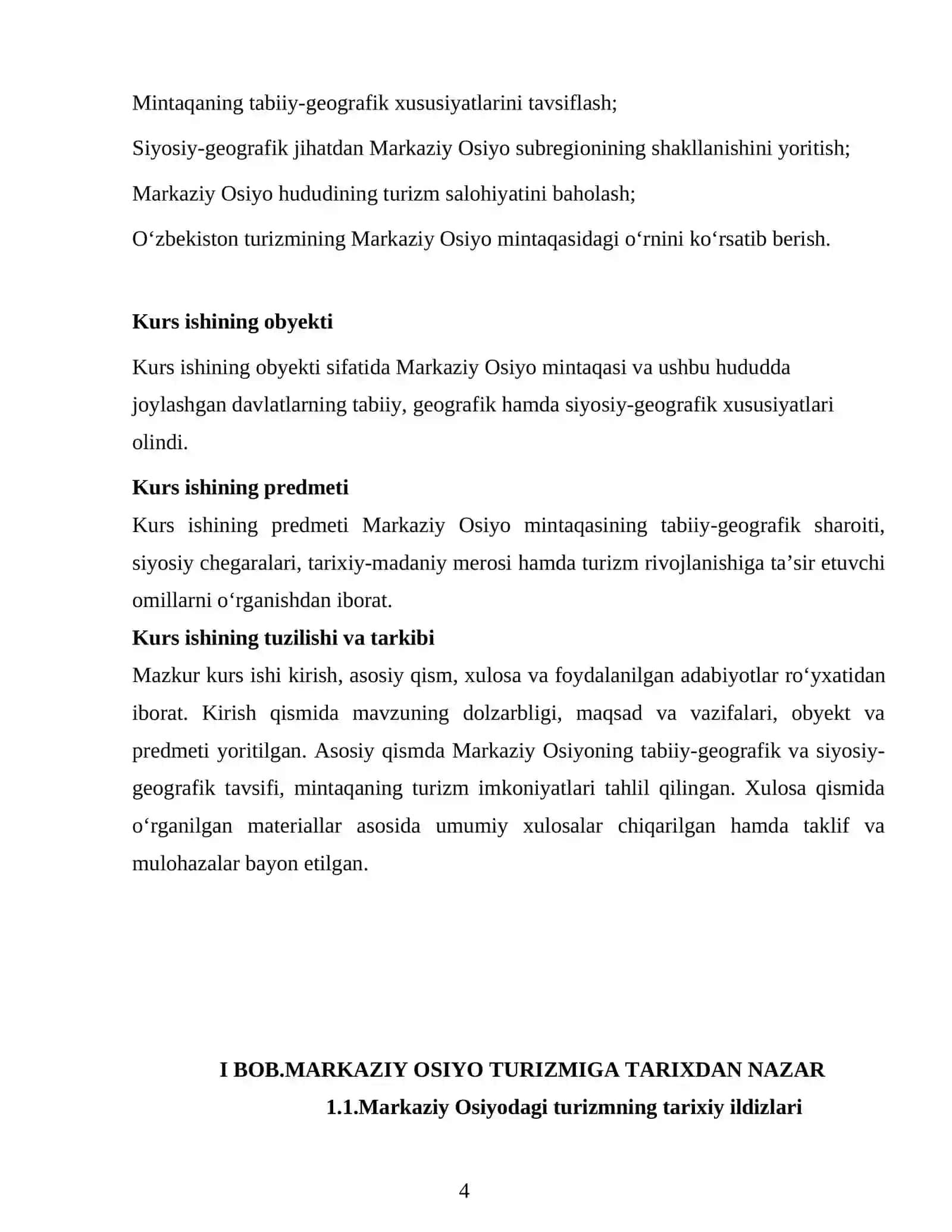 Markaziy Osiya turizmi imkoniyatlarini taqiq qilish 4
