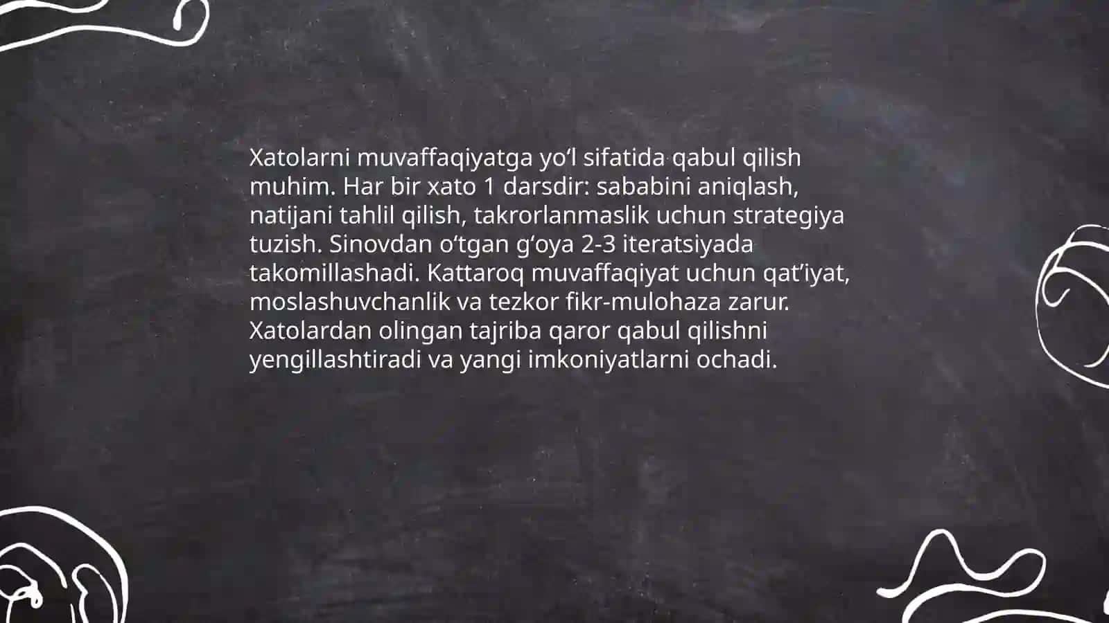 Muvaffaqiyat- qimmatli tajriba mevasi 4